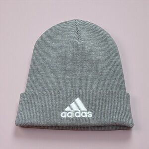 Adidas, Women’s Ribbed Knit Beanie, Medium Grey Heather, One Size